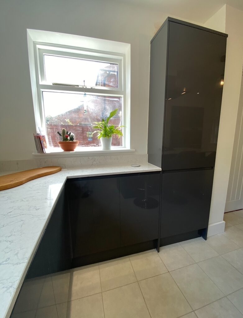 These bespoke designed larder cupboards were an essential requirement from our Hythe customer.