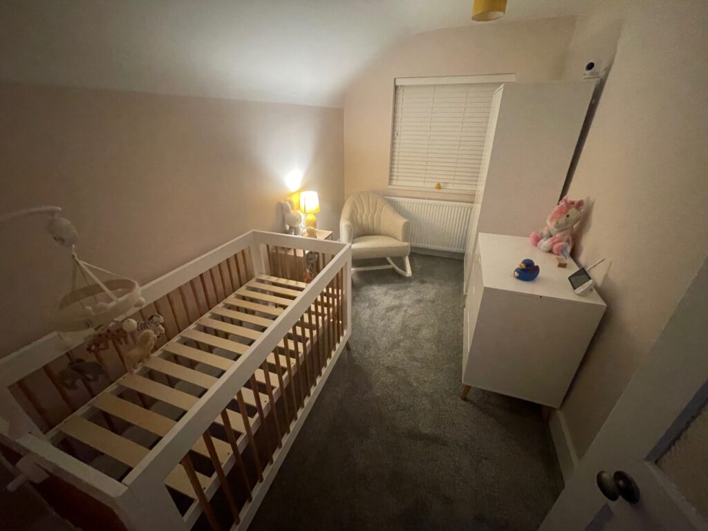 a brand new baby room designed and fitted by Dymchurch Improvements.