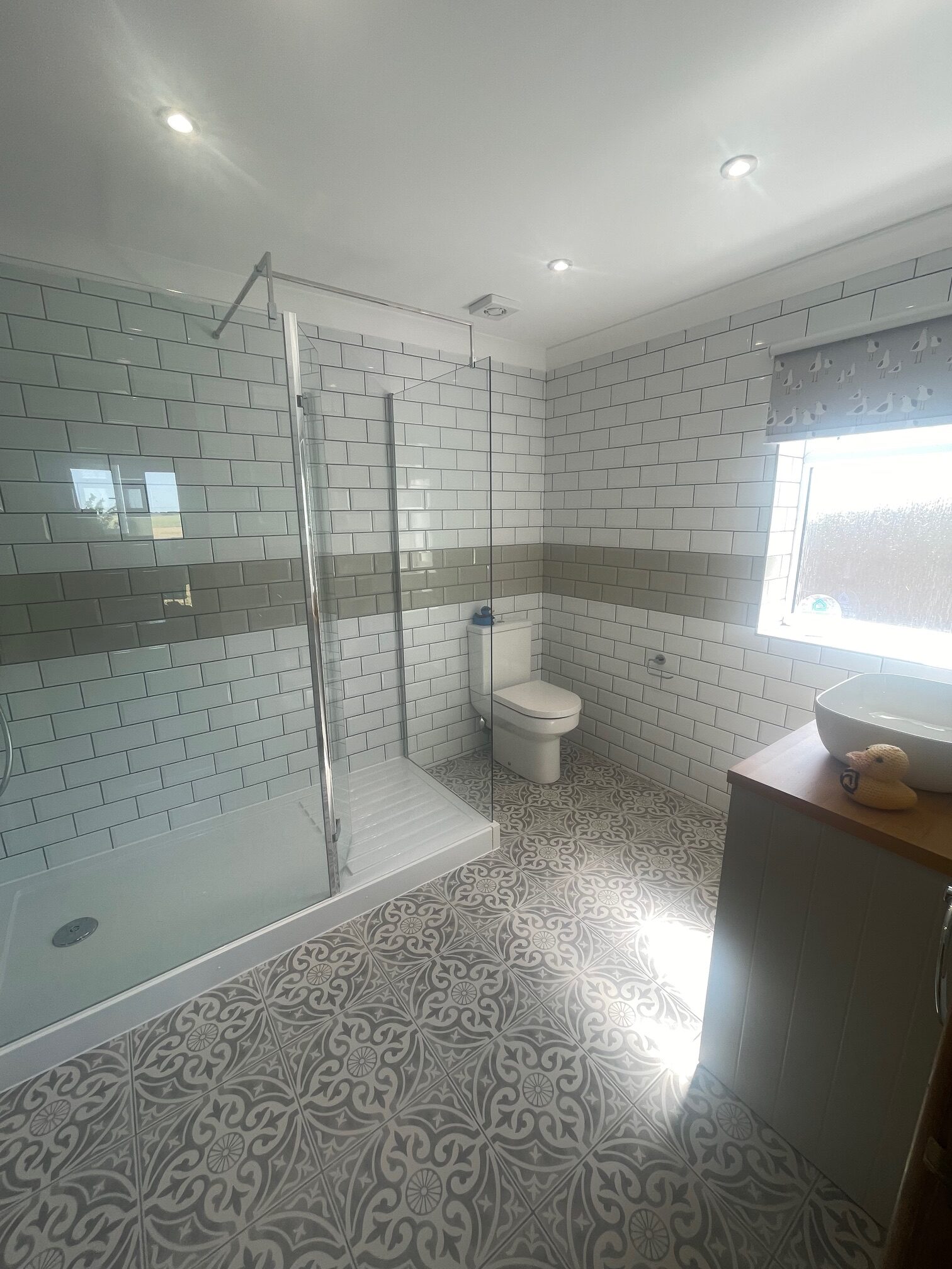 The finished en-suite bathroom from Dymchurch Improvements