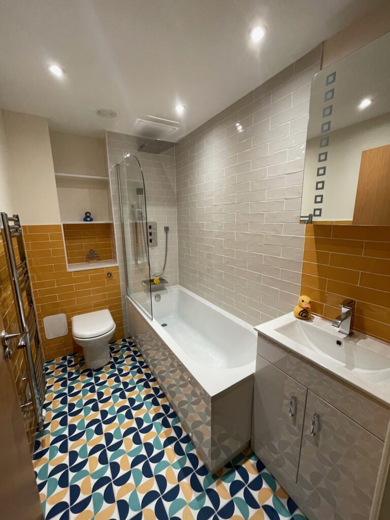 An overview from the start of our Willesborough bathroom project by Dymchurch Improvements