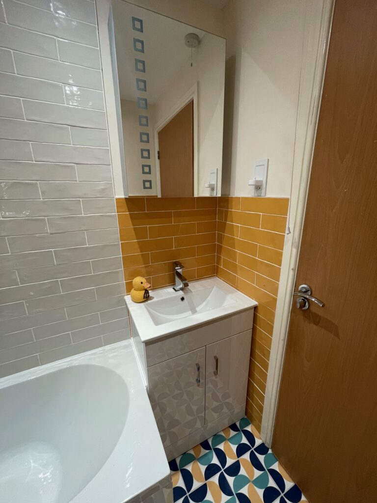 Sink and cupboard design brought to life by Dymchurch Improvements