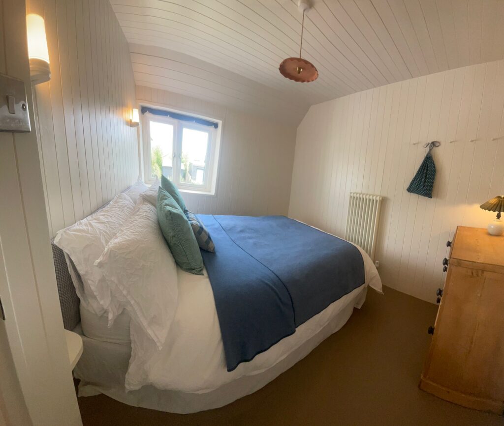 The finished guest bedroom renovated by Dymchurch Improvements.