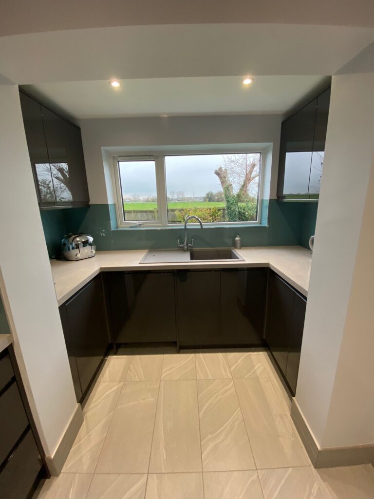 A brand new kitchen fitted, to the customers requirements, from Dymchurch Improvements.