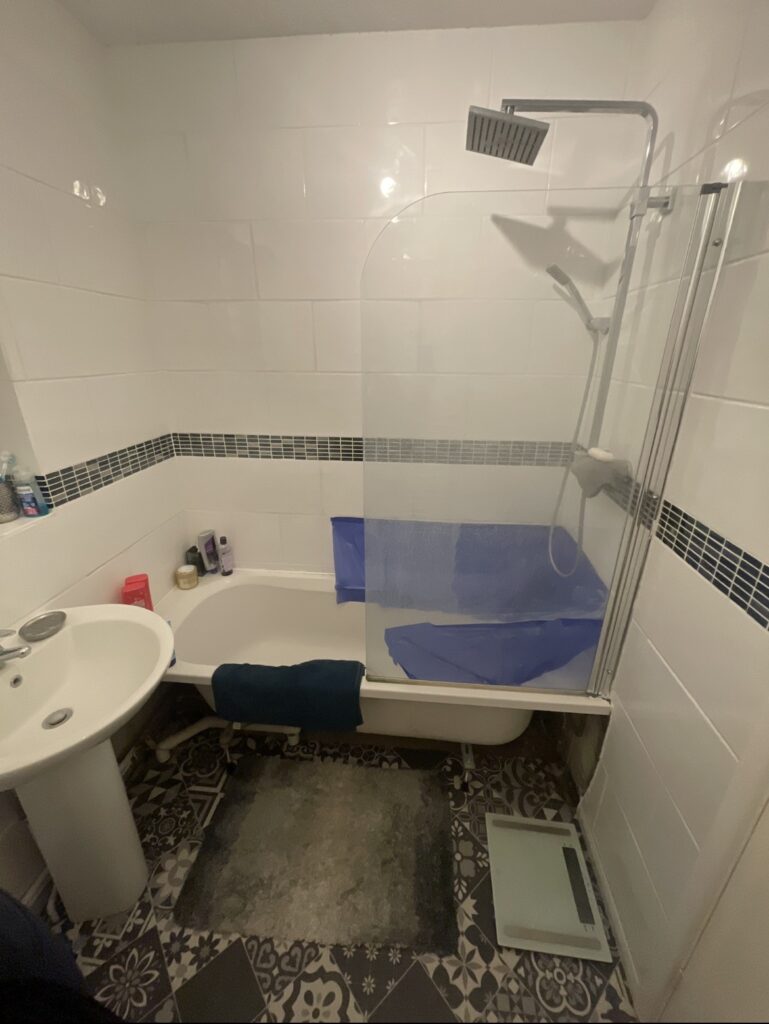 The bathroom before we started to renovate it. Dymchurch Improvements transformed this bathroom.