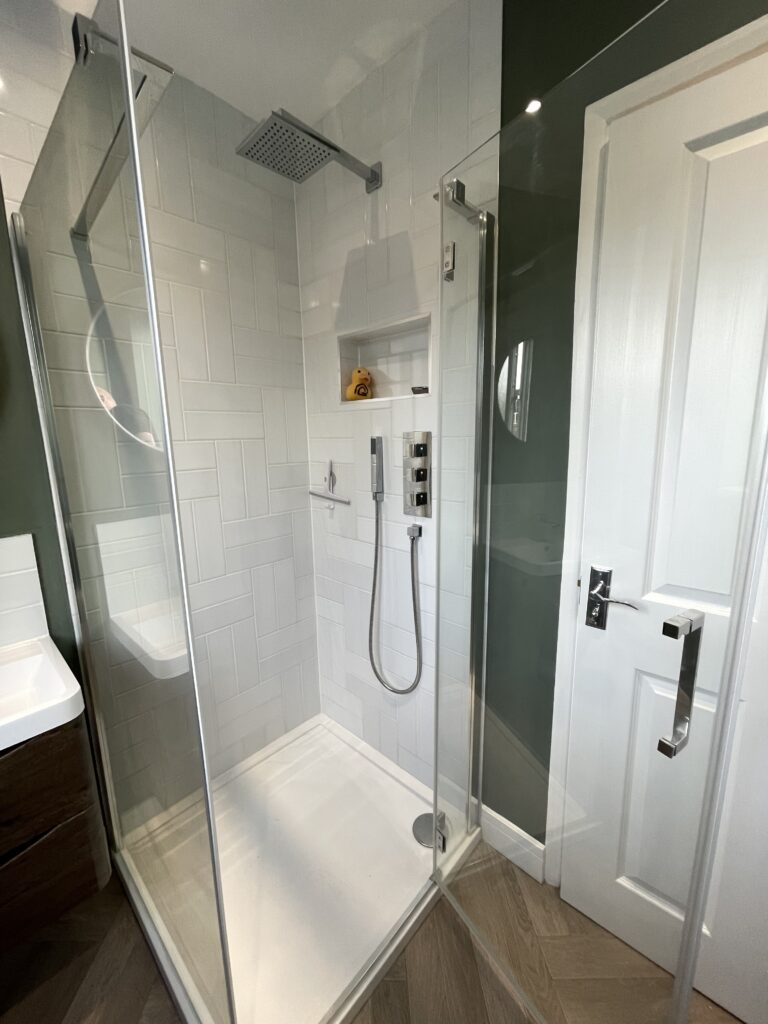 New shower fitted as part of our bathroom refurbishment.
